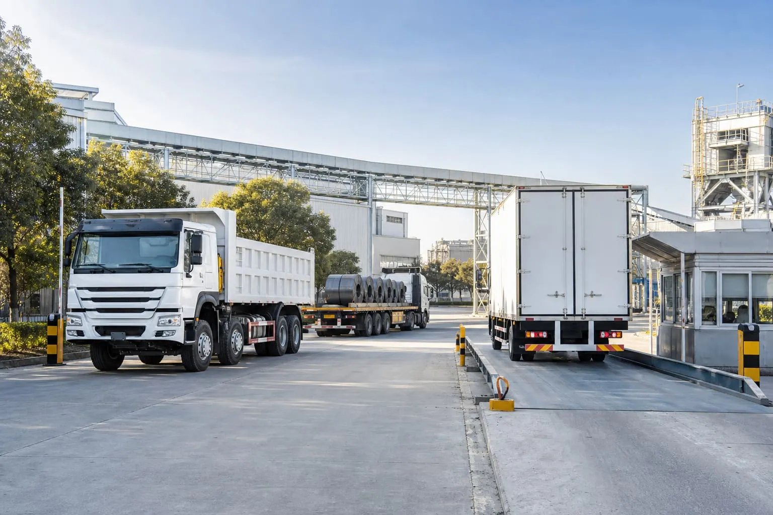 Industrial freight desks - cement, port - city containers, mining, steel, and plant distribution