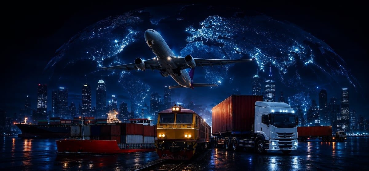 Heavy truck moving industrial freight on an Indian corridor
